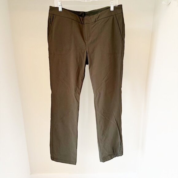 Athleta Technical Hiking Pant, Convertible w/ Toggle into Jogger, Olive, size 14 - Picture 1 of 6